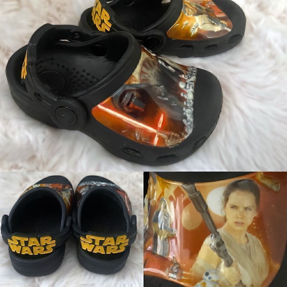 Baby Infant Toddler Crocs Star Wars Slip On Shoes SZ C 4 - 6